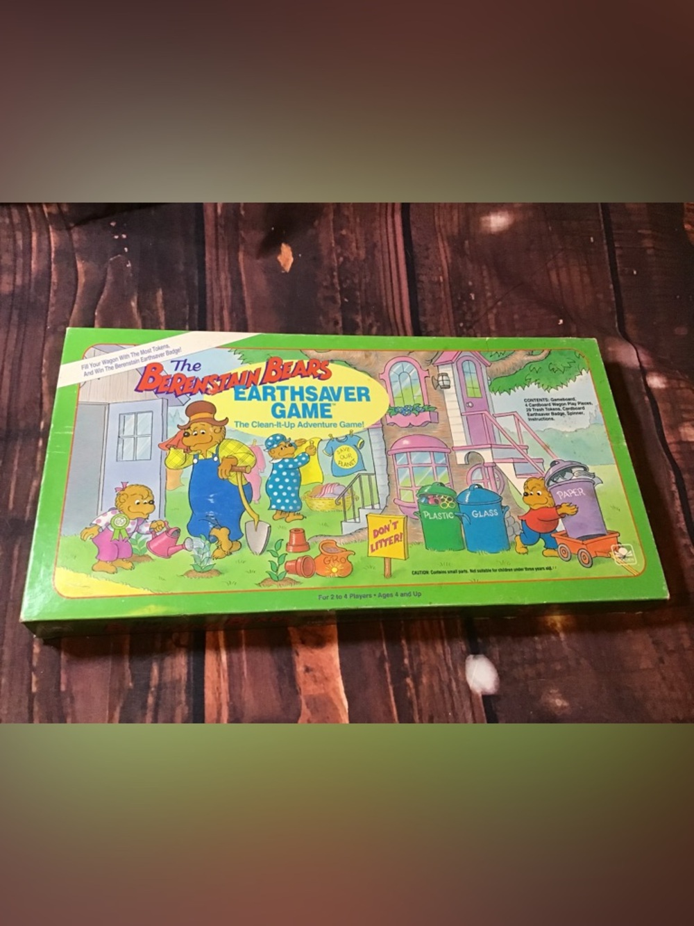 Vintage the berenstain bears earth saver clean it up adventure board game 1993